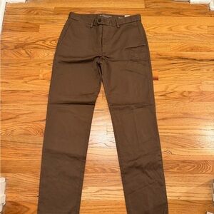Banana Republic Men's Slim Fit Dark Brown Chinos